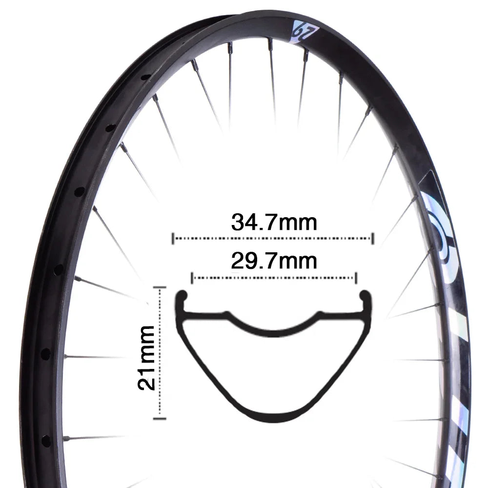 ZTTO MTB Tubeless Enduro 29 Wheelset 142 Thru Axle/135 QR