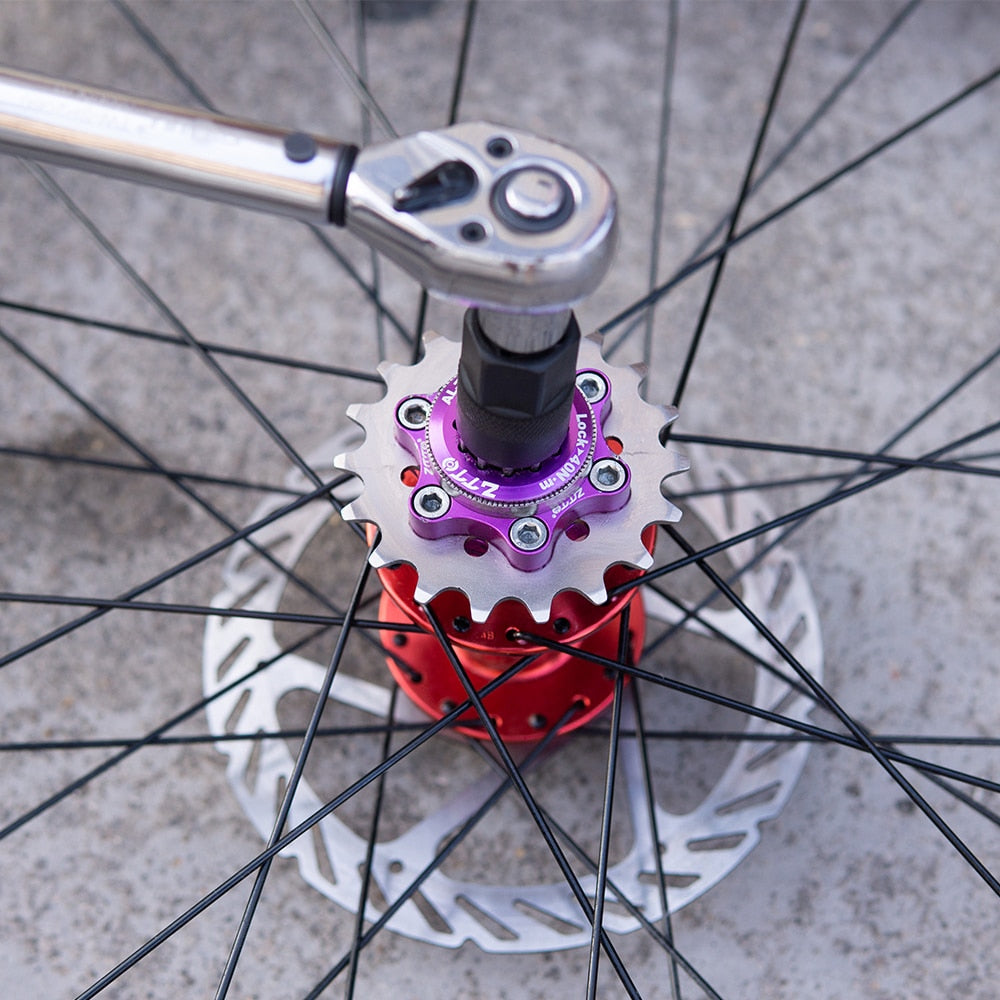 ZTTO MTB Single Speed Cassette Cog Bicycle 1 Speed Sprocket/Disc Rotor Mount Gear 16T 17T 18T 19T 20T 21T 22T 23T